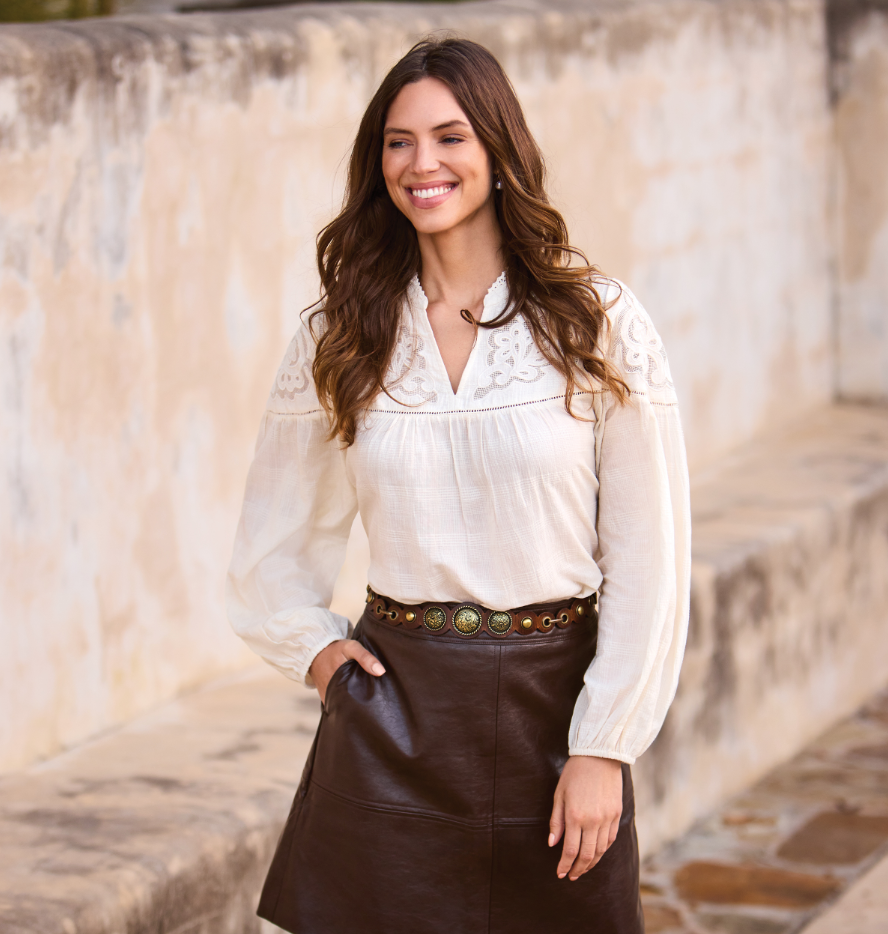 Mandy Faux Leather Skirt