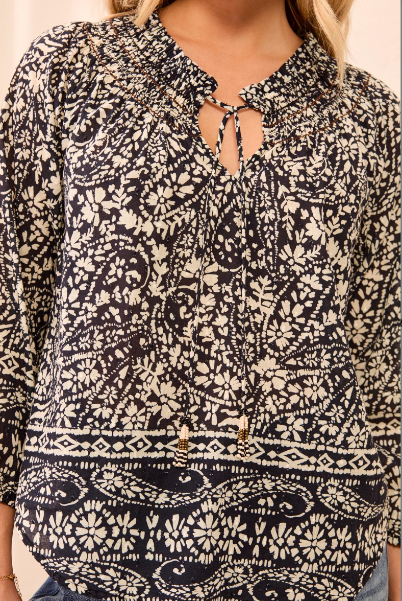 Calina Tassel Blouse