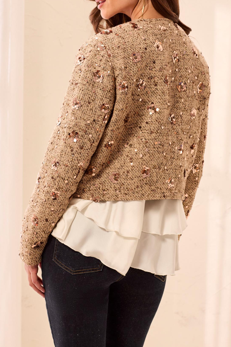 Rey Embellished Tweed Jacket