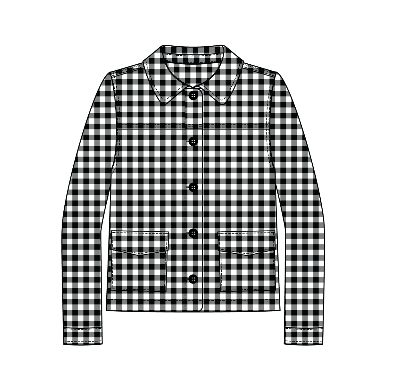 The Sansa Gingham Jacket