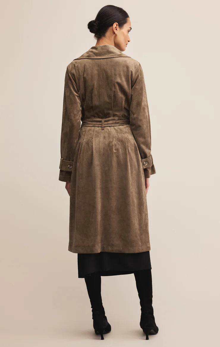 Dorian Suede Trench