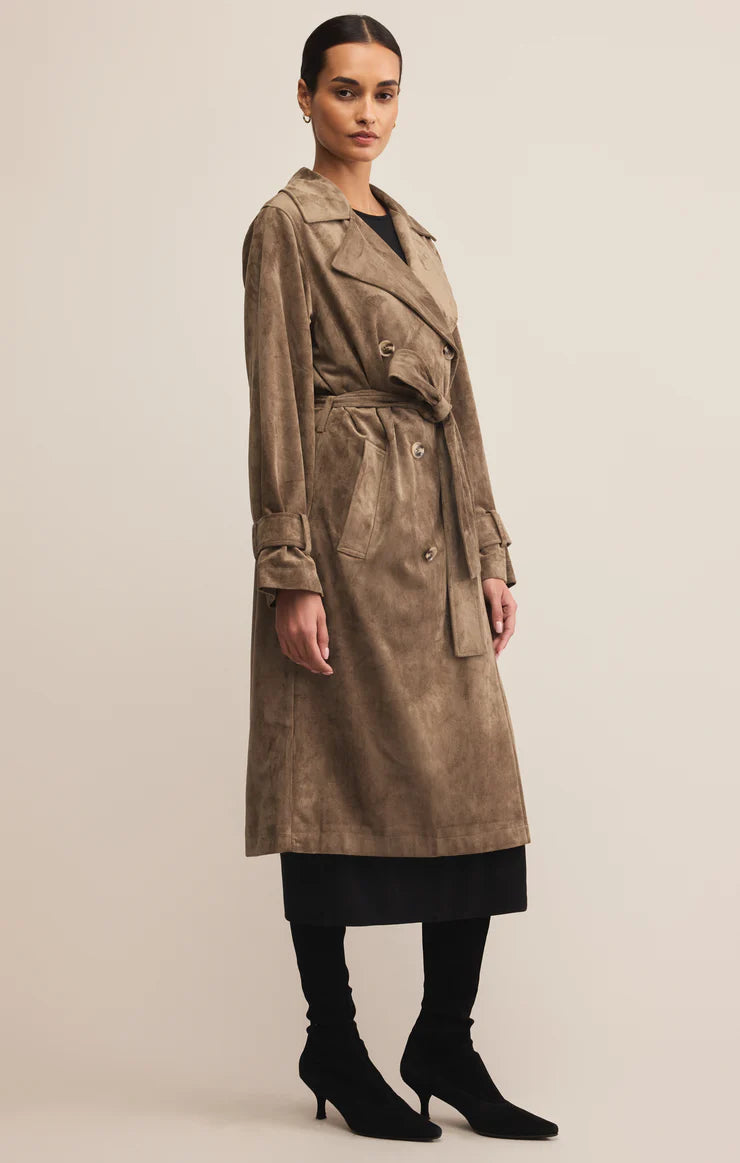 Dorian Suede Trench