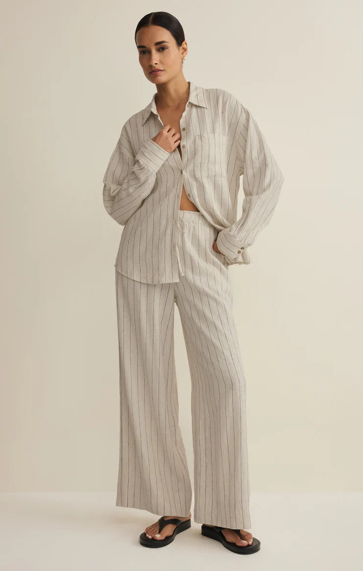 Henri Striped Linen Pant