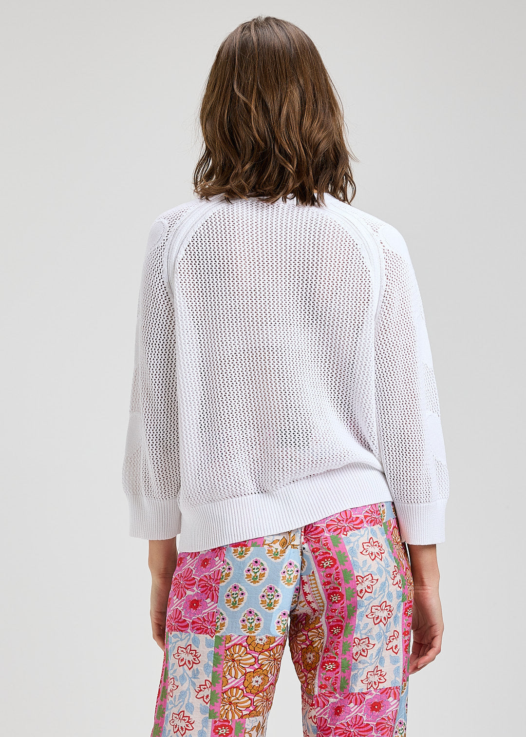 Veronica Heart Sleeve Sweater- WHITE