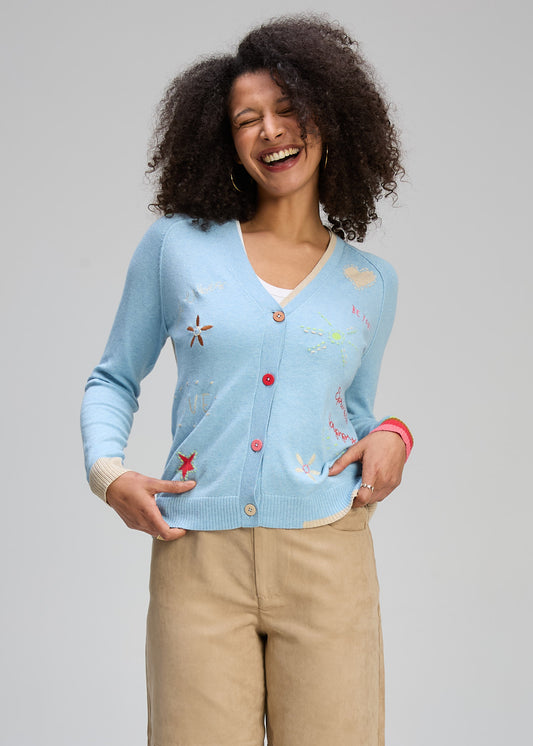 Dana Embroidered Cardigan