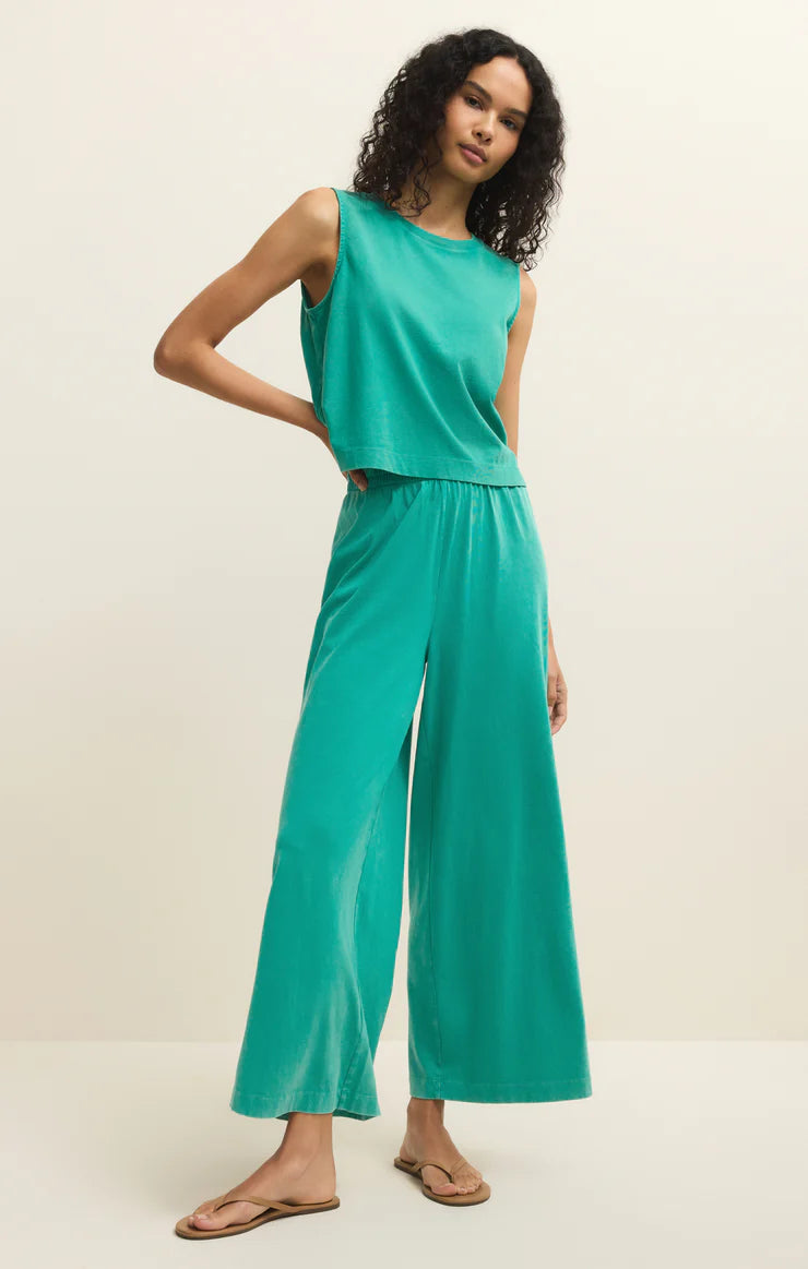 Sloane Cotton Jersey Tank- LA PALMA