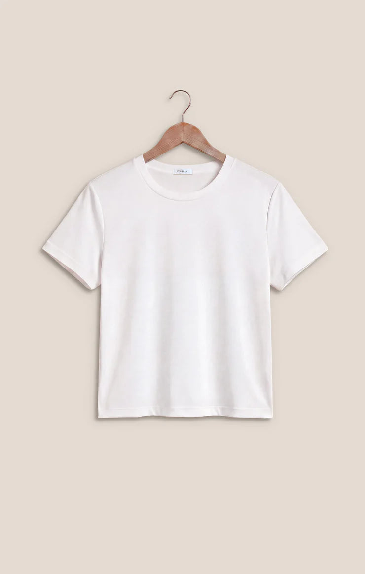 Tourist Airy Knit Jersey Tee- WHITE
