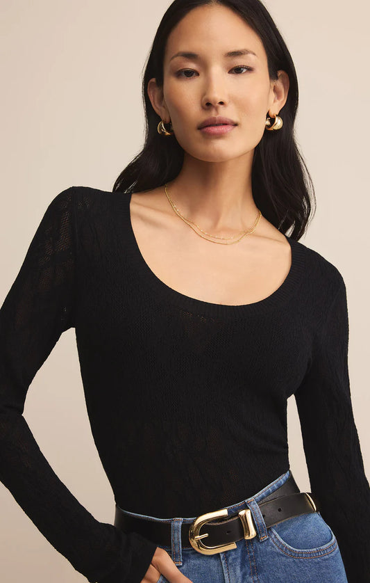 Tibi Scoop Mesh Sweater