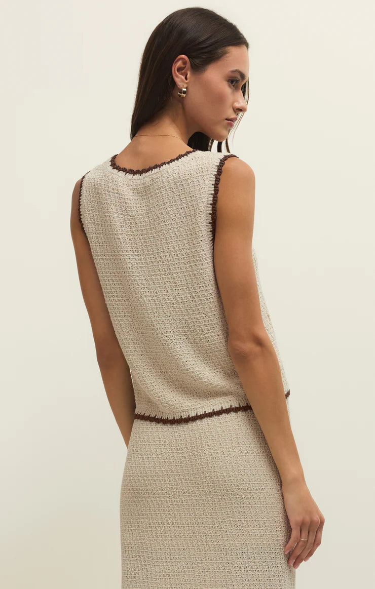 Yessenia Whipstitch Tank- NATURAL