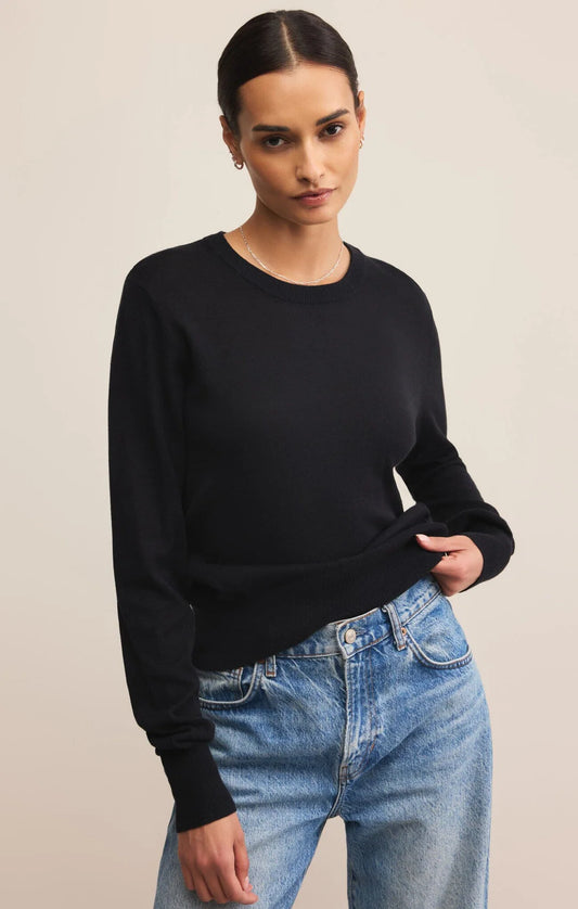 The Perfect Layer Sweater- BLACK