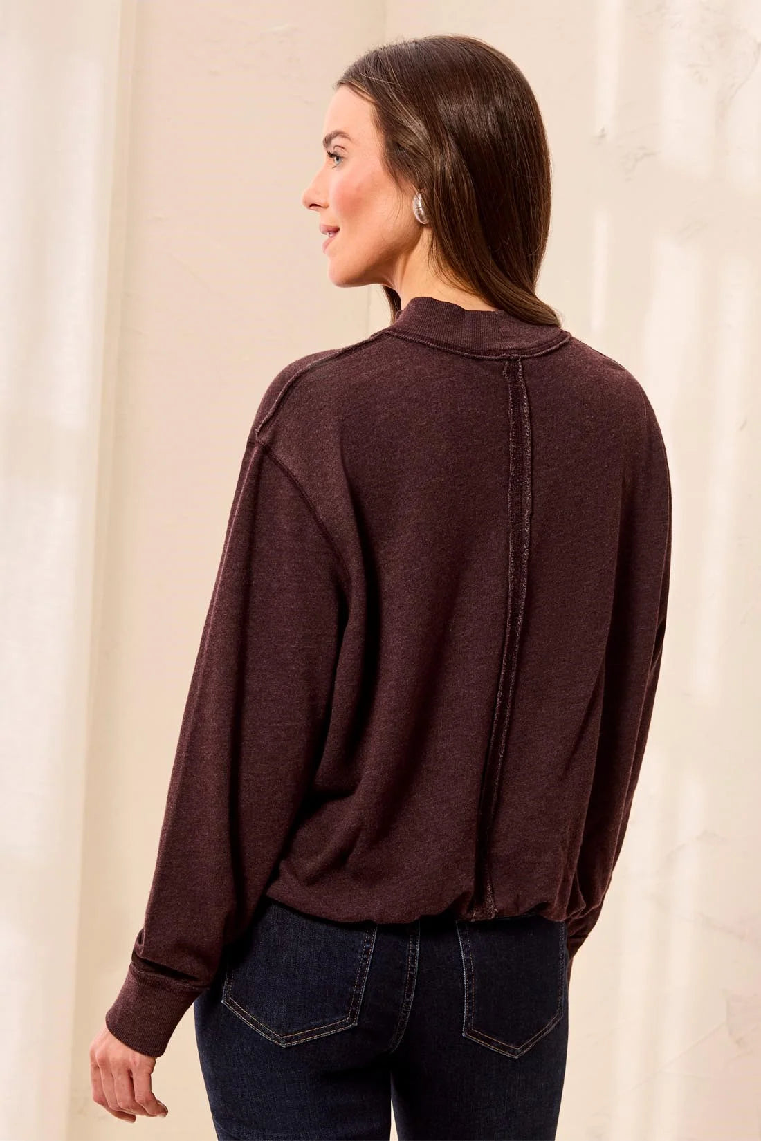 Robbie Sweatshirt- CHERRY BROWN