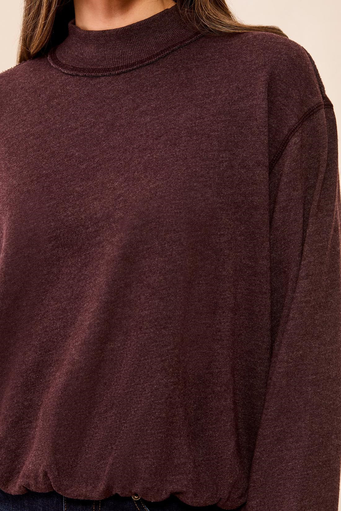 Robbie Sweatshirt- CHERRY BROWN